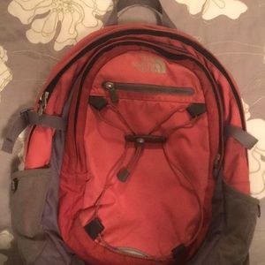 North face pink backpack